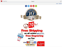Tablet Screenshot of pettags4less.com